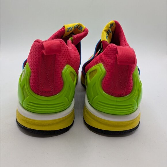 Adidas ZX Flux I Want I Can Sneakers Men\'s 9 Bright Neon Yellow/Red/Blue/Green main image 9